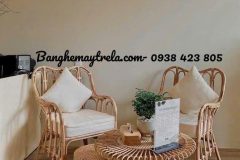 Bộ bàn ghế mây tre đan phòng ngủ