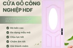 Cửa gỗ công nghiệp HDF: Giải pháp tối ưu cho không gian sống hiện đại