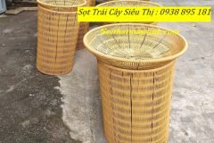 Giỏ trưng bày trái cây cho siêu thị bằng mây