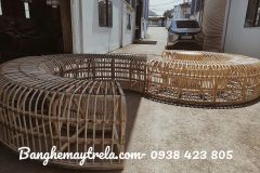 Ghế mây cao cấp uốn lượn