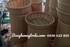 Rổ trưng trái cây giả mây