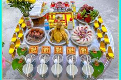 Ý nghĩa của việc đặt 5 chén cháo trắng trên mâm cúng.
