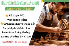 GỖ THIÊN PHÁT - Xưởng gỗ cần tuyển học viên mỹ nghệ gỗ