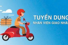 Tuyển 6 NV giao hàng xe máy làm tại Tân Phú , xăng xe của CTY lo