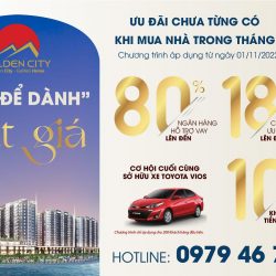 ĐẦU TƯ LƯỚT SÓNG VỚI CĂN HỘ KINH DOANH DỊCH VỤ GOLDEN CITY