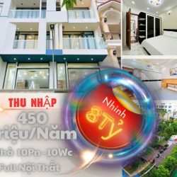 Thu nhập 450triệu/năm nhà 80m2, 10Pn 10Wc 8tỷ xíu gần BV Trưng Vương