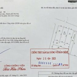 BÁN 44 M2 ĐẤT KIM HỒ – THUẬN AN, GIA LÂM – Ô TÔ ĐỖ CỬA – ĐƯỜNG THÔNG – GIÁ