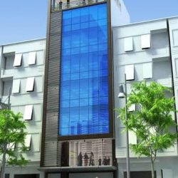 Bán Tòa văn phòng mặt phố Hồng Tiến Kéo Dài, Long Biên 115m2, 8 T, Mặt Tiền