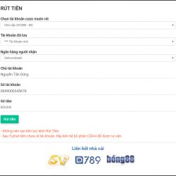 Hướng dẫn nạp và rút tiền lvs 788 Bóng88