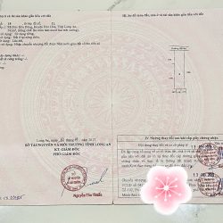 Ban dat san nha tai Ap 1, Duc Hoa Dong, Long An, Tho cu 382m2, So hong rieng