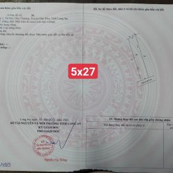 Bán nền thổ xây trọ cho thuê, 2 mặt tiền, SHR, KV dân cư đông,gần TT đức hòa
