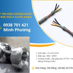 Cáp tín hiệu chống nhiễu SH-500 3x0.5 sẵn kho Đà Nẵng, Hà Nội, Hồ Chí Minh