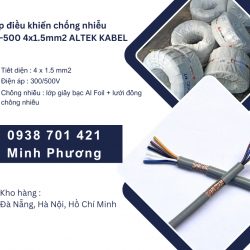 Cáp tín hiệu chống nhiễu sh-500 4x1.5mm2 Altek Kabel giao ngay Đà Nẵng, Huế
