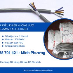 Dây cáp điện không lưới 4x0.75mm2 Altek Kabel Đắk Lắk, Đắk Nông, Lâm Đồng