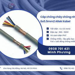 Cáp điều khiển chống nhiễu 6 lõi 0.5mm2 Altek Kabel sẵn kho, hỗ trợ giao toàn qu