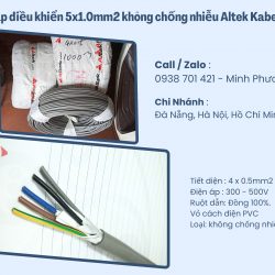Cáp điều khiển 5x1.0mm2 không chống nhiễu Altek Kabel Đà Nẵng, Hải Dương, Hải Ph