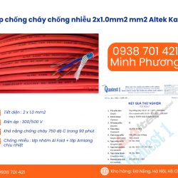 Cáp chống cháy chống nhiễu Altek Kabel 2x1.0 mm2 chính hãng Đà Nẵng, Huế, Bình Đ