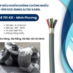 Dây cáp điện không chống nhiễu CT-500 6x0.5mm2 Altek Kabel hỗ trợ giao toàn quốc