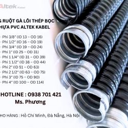 ỐNG RUỘT GÀ LÕI THÉP BỌC NHỰA PVC ALTEK KABEL