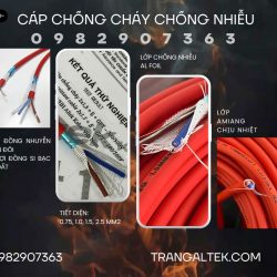 Phân phối cáp chống cháy chống nhiễu 3 miền