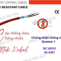 Cáp chống cháy chống nhiễu 2x1.5+E+GFT Altek Kabel