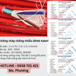 Cáp chống cháy chống nhiễu 2 lõi Altek Kabel Đà Nẵng, Hà Nội, Hồ Chí Minh