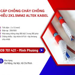Cáp chống cháy chống nhiễu 2x1.5mm2: Báo giá & ứng dụng mới nhất 2026