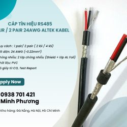Cáp RS485 chống nhiễu 1pair/2pair 24AWG – Có sẵn kho Đà Nẵng, Hà Nội, Hồ Chí Min