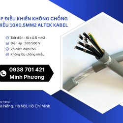 Cáp điều khiển không lưới chống nhiễu 10x0.5mm2 – Giải pháp tiết kiệm