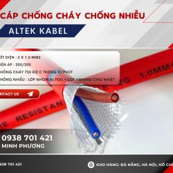 Cáp chống cháy chống nhiễu 2x1.0mm2 Altek Kabel sẵn hàng Đà Nẵng, Hà Nội,Gia Lai