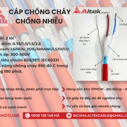Cáp chống cháy chống nhiễu Altek Kabel đạt tiêu chuẩn IEC60331-BS6387