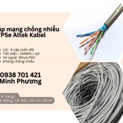 Cáp mạng chống nhiễu FTP5e giao ngay Ninh Thuận, Bình Thuận, Kon Tum