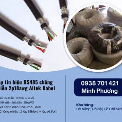 Cáp tín hiệu RS485 chống nhiễu 2p18awg Altek Kabel tại Đà Nẵng, Quảng Ngãi, Bình