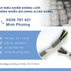 Cáp điều khiển không lưới chống nhiễu 8x1.5mm² Altek Kabel và Ứng dụng thực tế