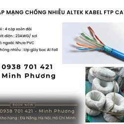 Cáp mạng chống nhiễu ftp cat6 Altek Kabel Đà Nẵng, Đắk Lắk, Gia Lai