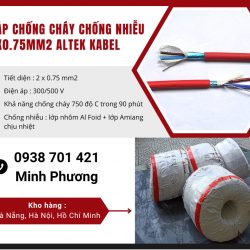Cáp chống cháy chống nhiễu 2x0.75mm2 Altek Kabel Thanh Hóa, Nghệ An, Hà Tĩnh