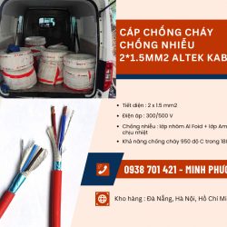 Cáp chống cháy chống nhiễu 2x1.5mm2 Altek Kabel giao ngay Hà Nội, Nam Định