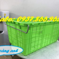 Tại đây bán sọt có quai sắt, sọt nhựa nguyên sinh, cung cấp sọt quai să
