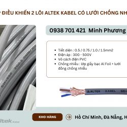 Cáp điều khiển 2 lõi Altek Kabel có lưới chống nhiễu Đà Nẵng, Quảng Bình, Khánh