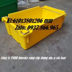 khay nhựa, hộp nhựa cơ khí , khay nhựa, thùng nhựa bít có quai sắt