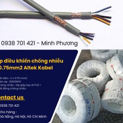 Cáp điều khiển chống nhiễu 4x0.75mm2 giao ngay Đà Nẵng, Quảng Nam, Quảng Ngãi