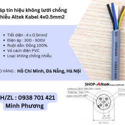Cáp tín hiệu không lưới chống nhiễu Altek Kabel 4x0.5mm2 Đà Nẵng, Hội An, Quảng