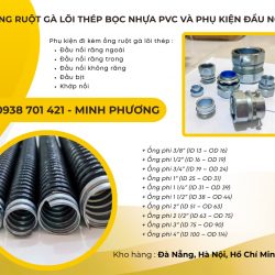 Ống ruột gà lõi thép bọc nhựa PVC và phụ kiện đầu nối Lâm Đồng, Đắk Lắk, Bình Đị