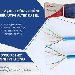 Cáp mạng không chống nhiễu UTP6 Altek Kabel – Gía tốt, hàng sẵn kho