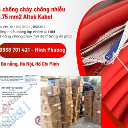 Cáp chống cháy chống nhiễu 2 lõi 0.75mm2 Altek Kabel Thanh Hóa, Nghệ An, Đồng Na