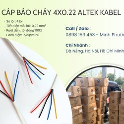Cáp báo cháy 4x0.22mm2 Altek Kabel Đà Nẵng, Hà Nội, Quảng Ngãi