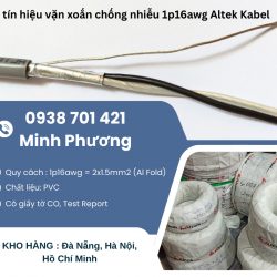 Cáp tín hiệu vặn xoắn chống nhiễu 1p16awg Altek Kabel giao ngay - Đà Nẵng, Huế