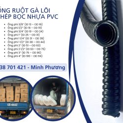 Ống ruột gà lõi thép bọc nhựa PVC tại Đà Nẵng, Huế, Quảng Trị, Thanh Hóa,Nghệ An