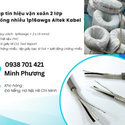 Cáp tín hiệu vặn xoắn 2 lớp chống nhiễu 1p16awgs Altek Kabel Đà Nẵng, Bình Định,