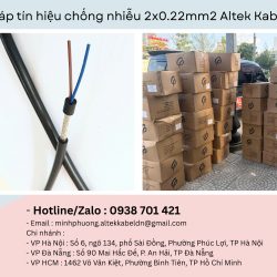 Cáp tín hiệu chống nhiễu 2x0.22mm2 Altek Kabel Đà Nẵng, Nghệ An, Hà Tĩnh